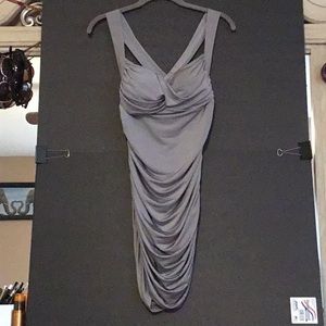 Silver party dress